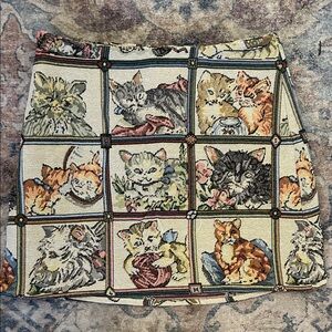 Cider Multicolor Cat Tapestry Skirt